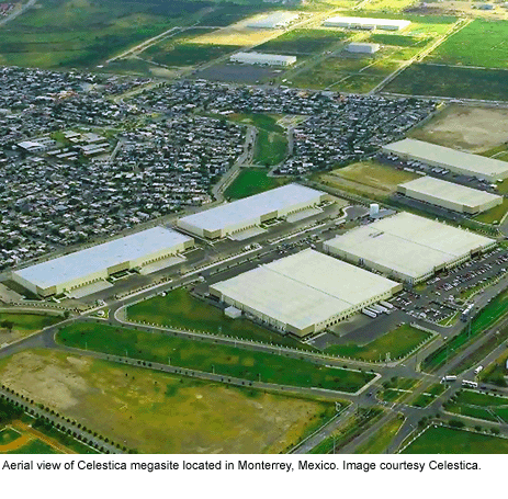 EMS provider Celestica megasite in Monterrey, Mexico.